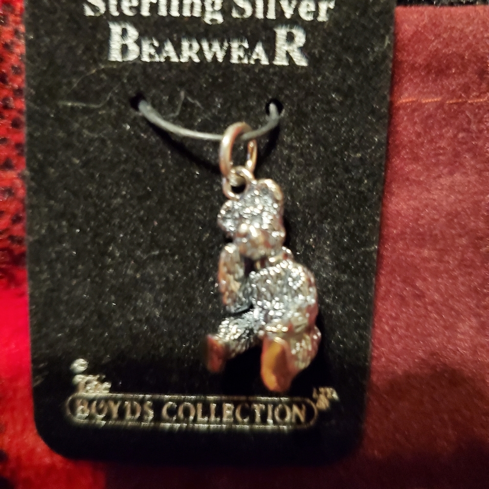 Sterling Silver Bearwear Boyds Bear Charm